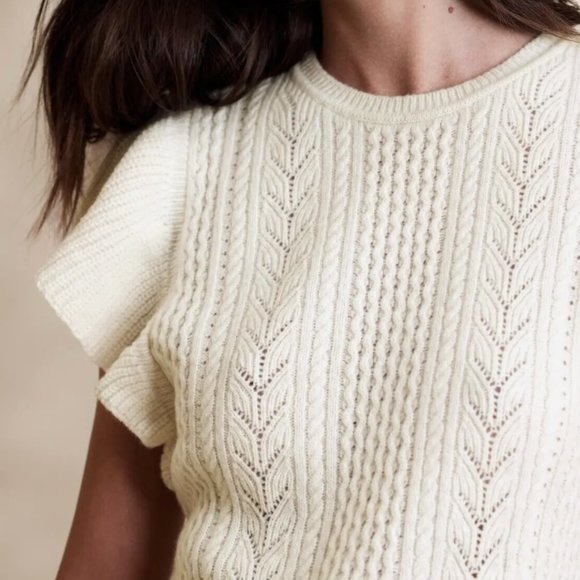 JUNIE WOOL SWEATER TOP (BLACK) - Picture 5 of 6